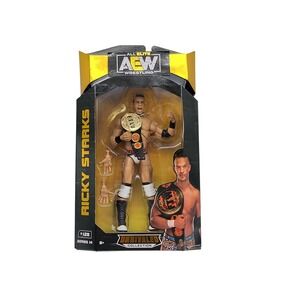 AEW Ricky‎ Starks Unrivaled Series 14 Action Figure Jazwares FTW Belt New
